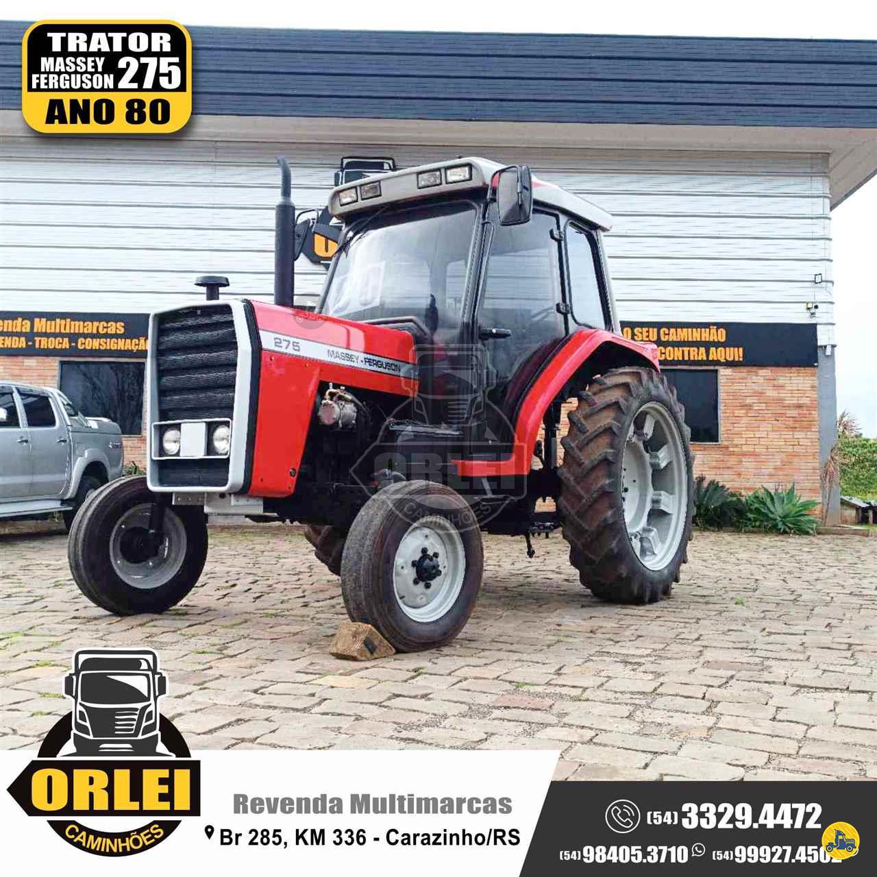 TRATOR MASSEY FERGUSON MF 275 Tração 4x2 Orlei Caminhões CARAZINHO RIO GRANDE DO SUL RS